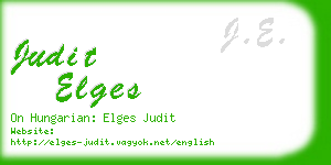 judit elges business card